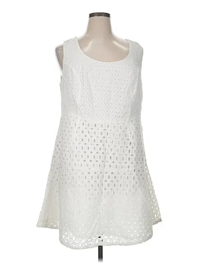 Pre-owned Unbranded Casual Dress In White