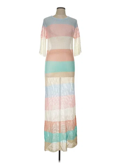 Pre-owned Unbranded Casual Dress In White