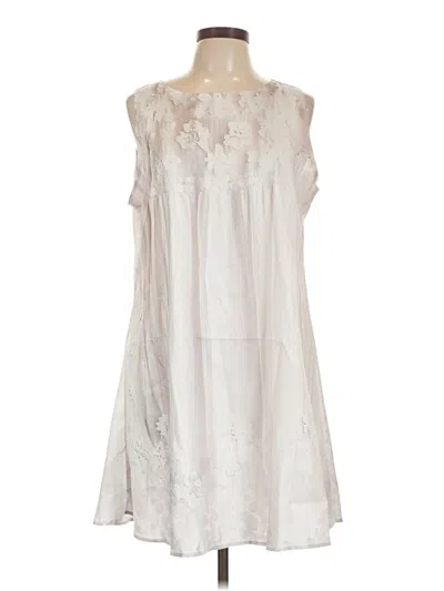 Pre-owned Unbranded Casual Dress In White