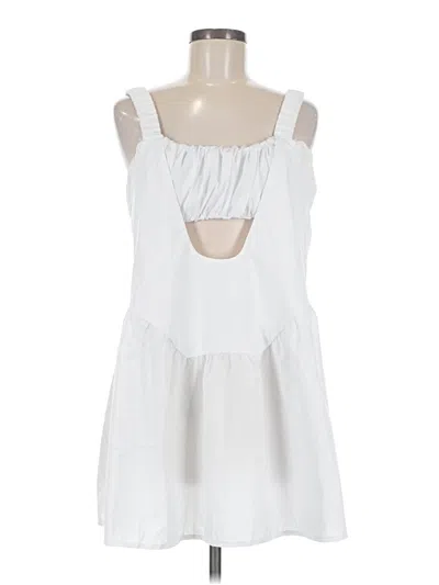 Pre-owned Unbranded Casual Dress In White