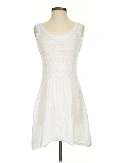 Pre-owned Unbranded Casual Dress In White