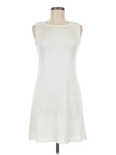 Pre-owned Unbranded Casual Dress In White