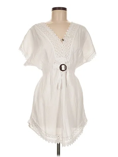 Pre-owned Unbranded Casual Dress In White