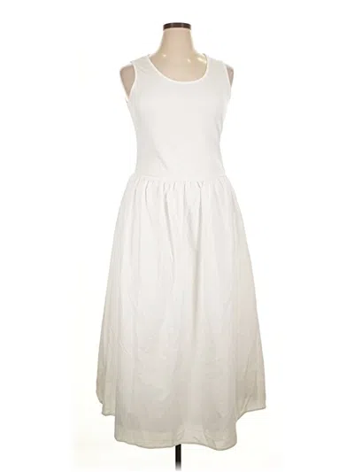 Pre-owned Unbranded Casual Dress In White