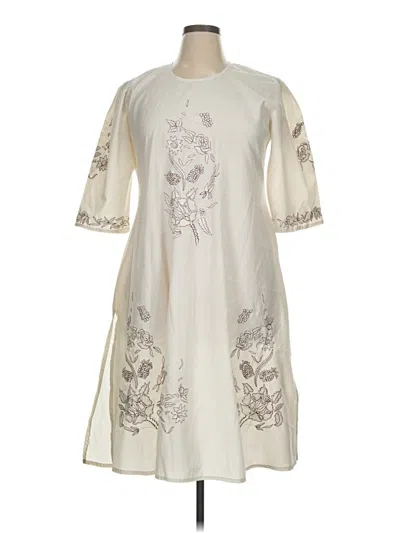 Pre-owned Unbranded Casual Dress In White