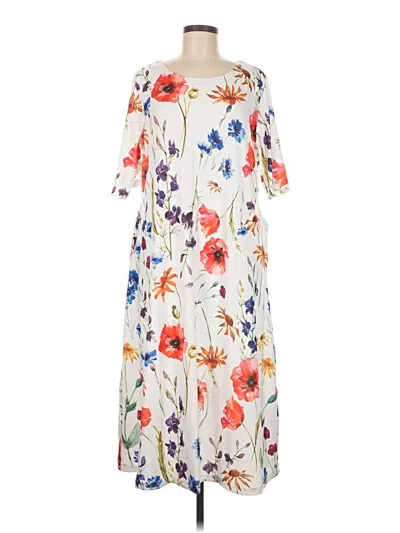 Pre-owned Unbranded Casual Dress In White