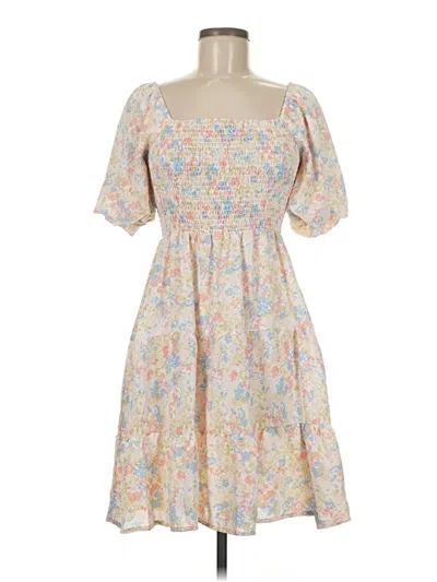 Pre-owned Unbranded Casual Dress In White