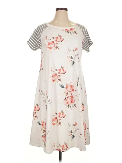 Pre-owned Unbranded Casual Dress In White