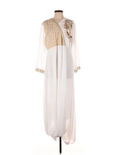 Pre-owned Unbranded Casual Dress In White