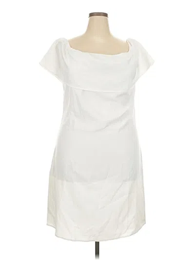 Pre-owned Unbranded Casual Dress In White