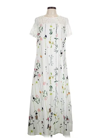 Pre-owned Unbranded Casual Dress In White
