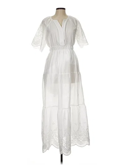 Pre-owned Unbranded Casual Dress In White