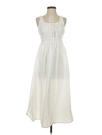 Pre-owned Unbranded Casual Dress In White