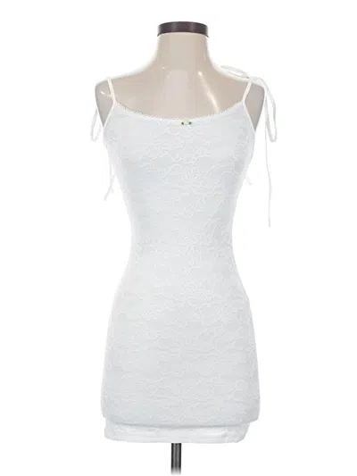 Pre-owned Unbranded Casual Dress In White