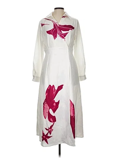 Pre-owned Unbranded Casual Dress In White
