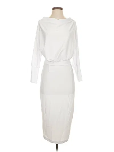 Pre-owned Unbranded Casual Dress In White