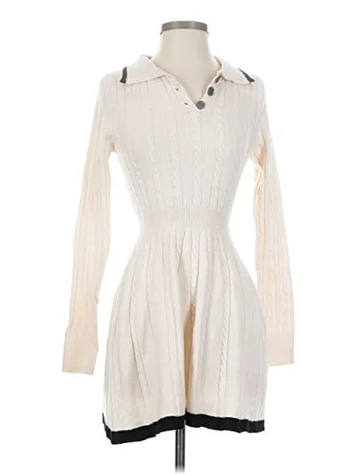 Pre-owned Unbranded Casual Dress In White