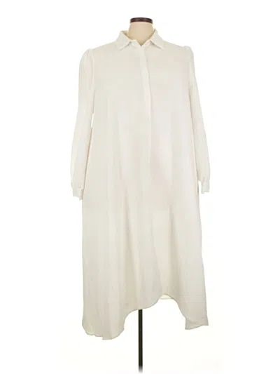 Pre-owned Unbranded Casual Dress In White
