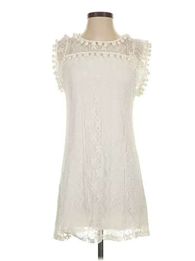 Pre-owned Unbranded Casual Dress In White