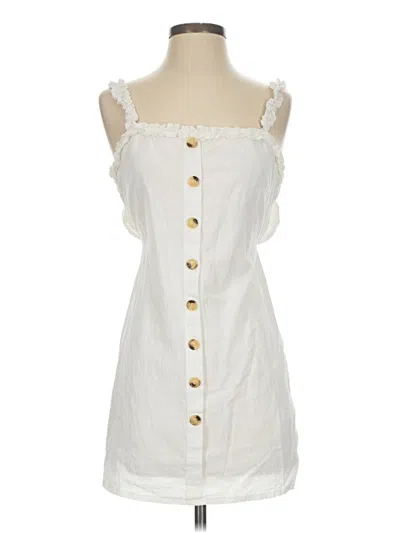 Pre-owned Unbranded Casual Dress In White