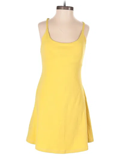 Pre-owned Unbranded Casual Dress In Yellow