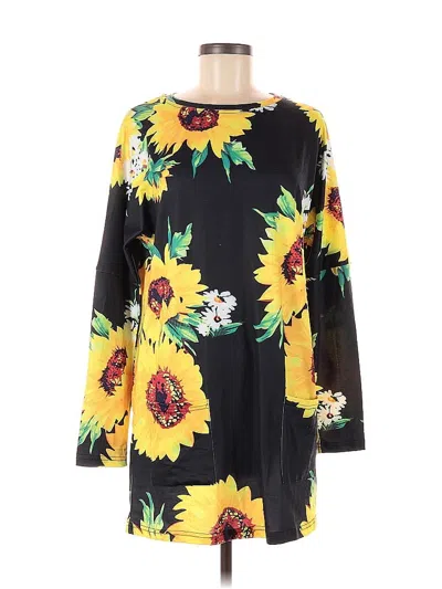 Pre-owned Unbranded Casual Dress In Yellow