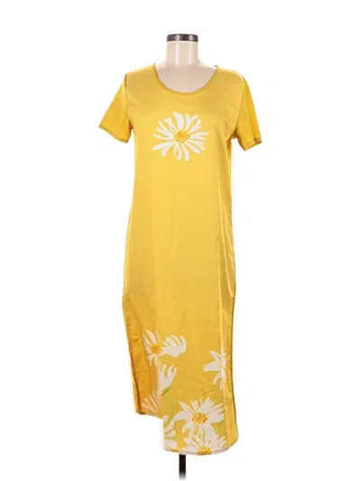 Pre-owned Unbranded Casual Dress In Yellow