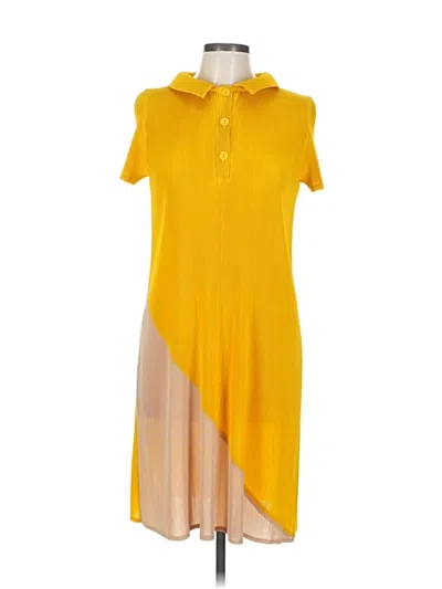 Pre-owned Unbranded Casual Dress In Yellow