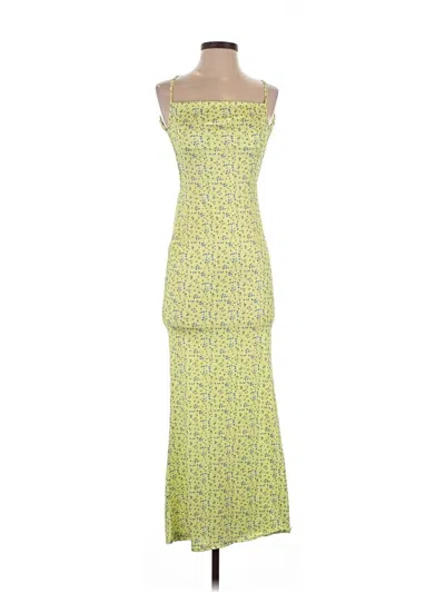 Pre-owned Unbranded Casual Dress In Yellow