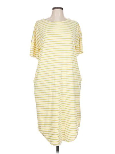 Pre-owned Unbranded Casual Dress In Yellow