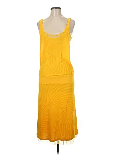 Pre-owned Unbranded Casual Dress In Yellow