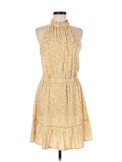 Pre-owned Unbranded Casual Dress In Yellow