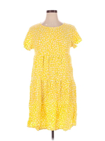 Pre-owned Unbranded Casual Dress In Yellow