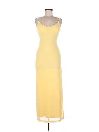 Pre-owned Unbranded Casual Dress In Yellow