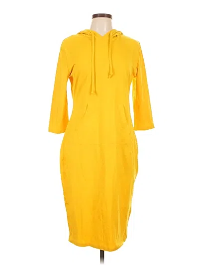 Pre-owned Unbranded Casual Dress In Yellow