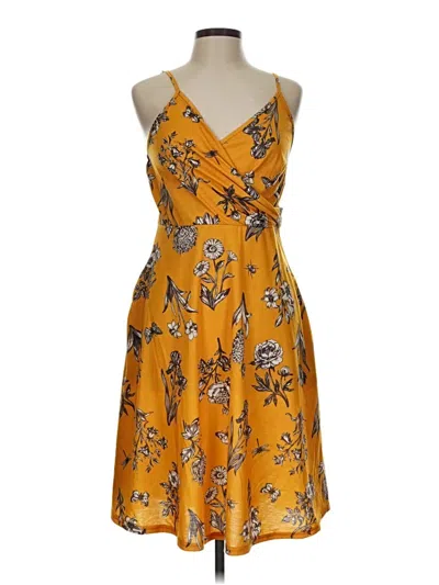 Pre-owned Unbranded Casual Dress In Yellow