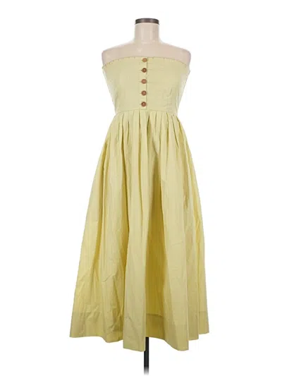 Pre-owned Unbranded Casual Dress In Yellow