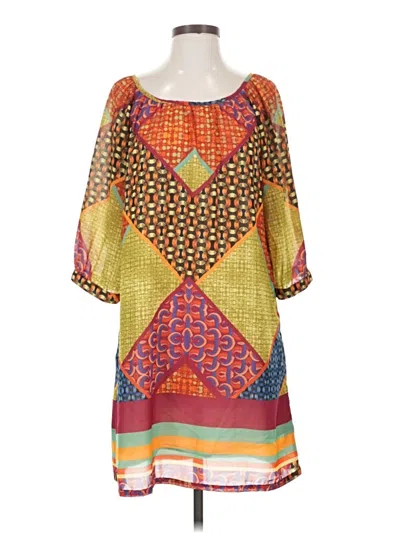 Pre-owned Unbranded Casual Dress In Yellow
