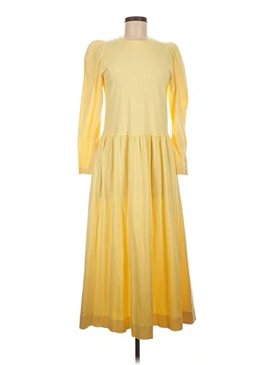 Pre-owned Unbranded Casual Dress In Yellow