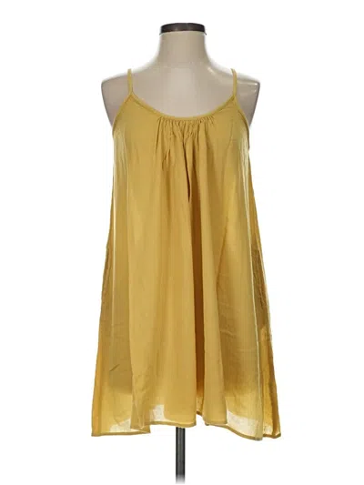 Pre-owned Unbranded Casual Dress In Yellow