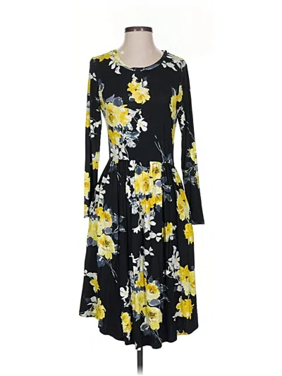 Pre-owned Unbranded Casual Dress In Yellow