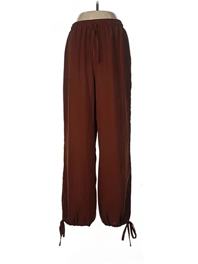 Pre-owned Unbranded Casual Pants In Brown