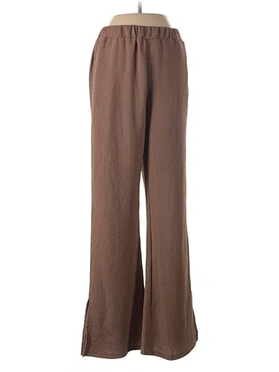 Pre-owned Unbranded Casual Pants In Brown