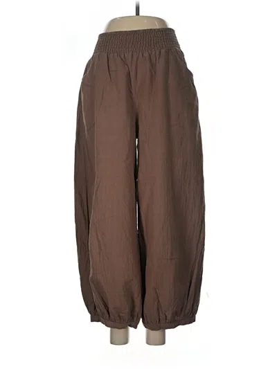Pre-owned Unbranded Casual Pants In Brown