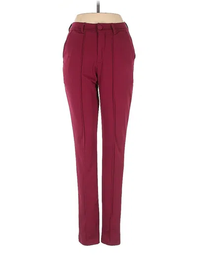 Pre-owned Unbranded Casual Pants In Burgundy