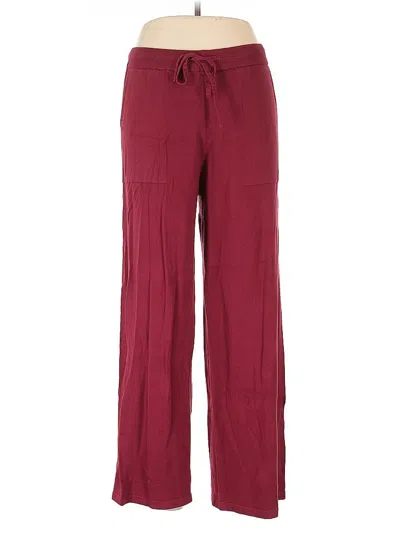 Pre-owned Unbranded Casual Pants In Burgundy