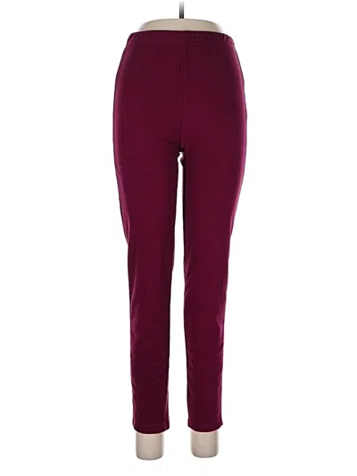 Pre-owned Unbranded Casual Pants In Burgundy