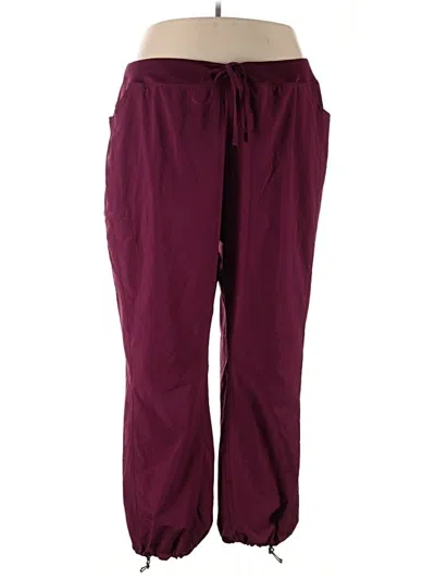 Pre-owned Unbranded Casual Pants In Burgundy