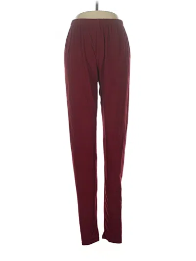 Pre-owned Unbranded Casual Pants In Burgundy