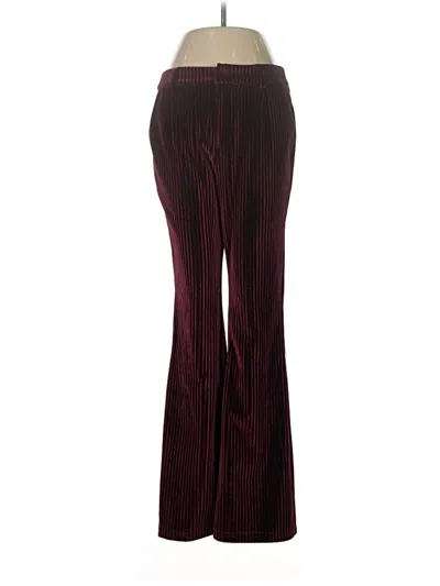 Pre-owned Unbranded Casual Pants In Burgundy